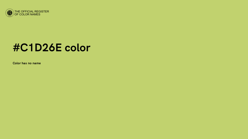 #C1D26E color image
