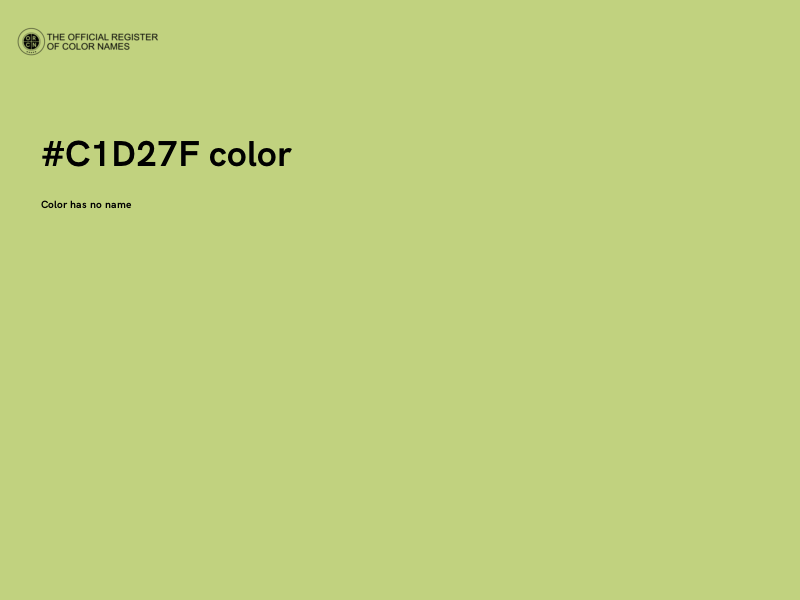 #C1D27F color image