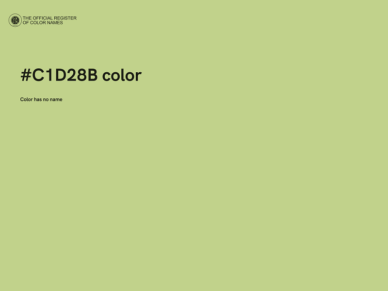 #C1D28B color image