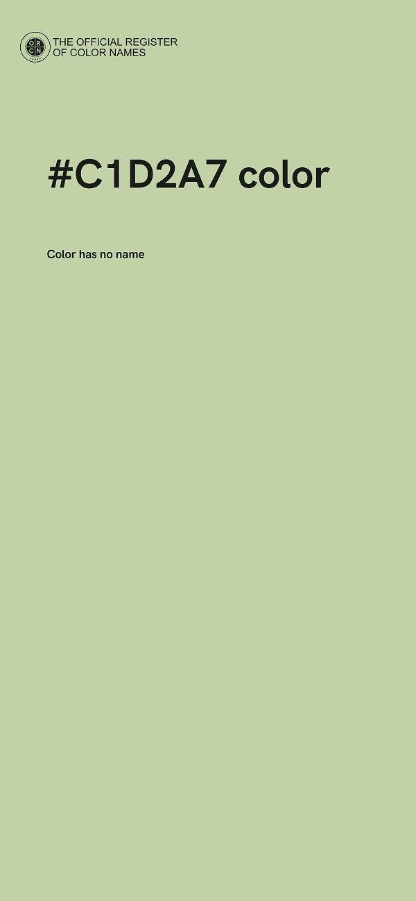#C1D2A7 color image