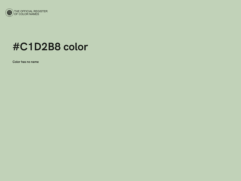 #C1D2B8 color image