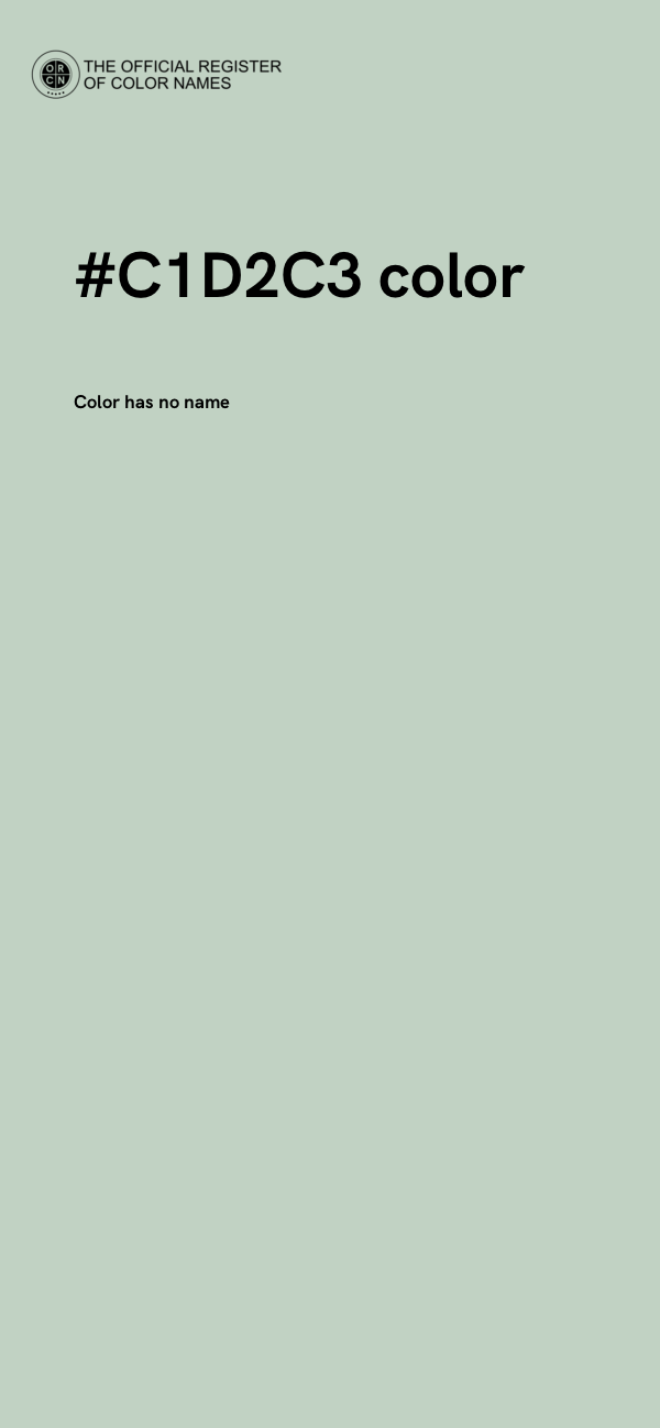 #C1D2C3 color image