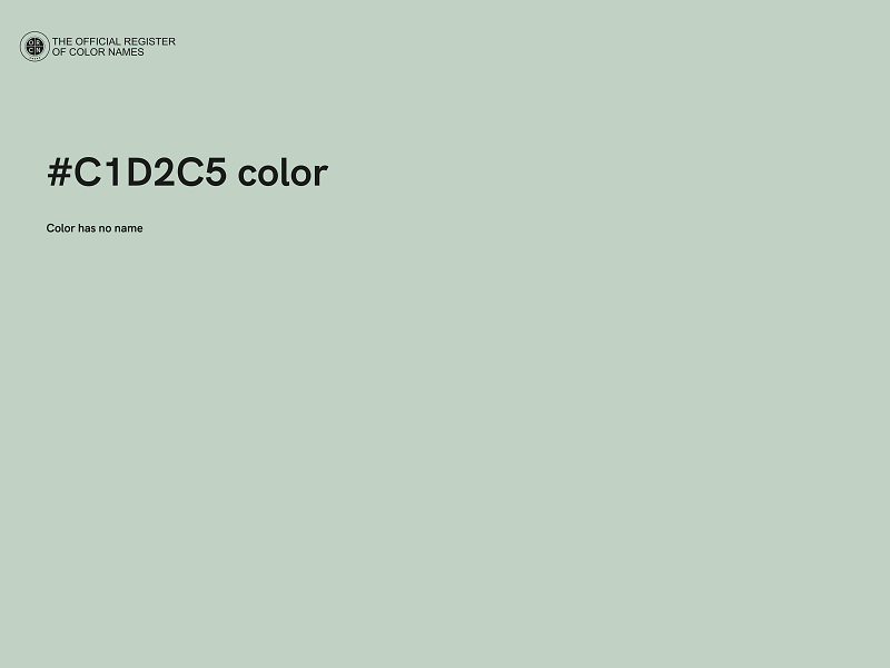 #C1D2C5 color image