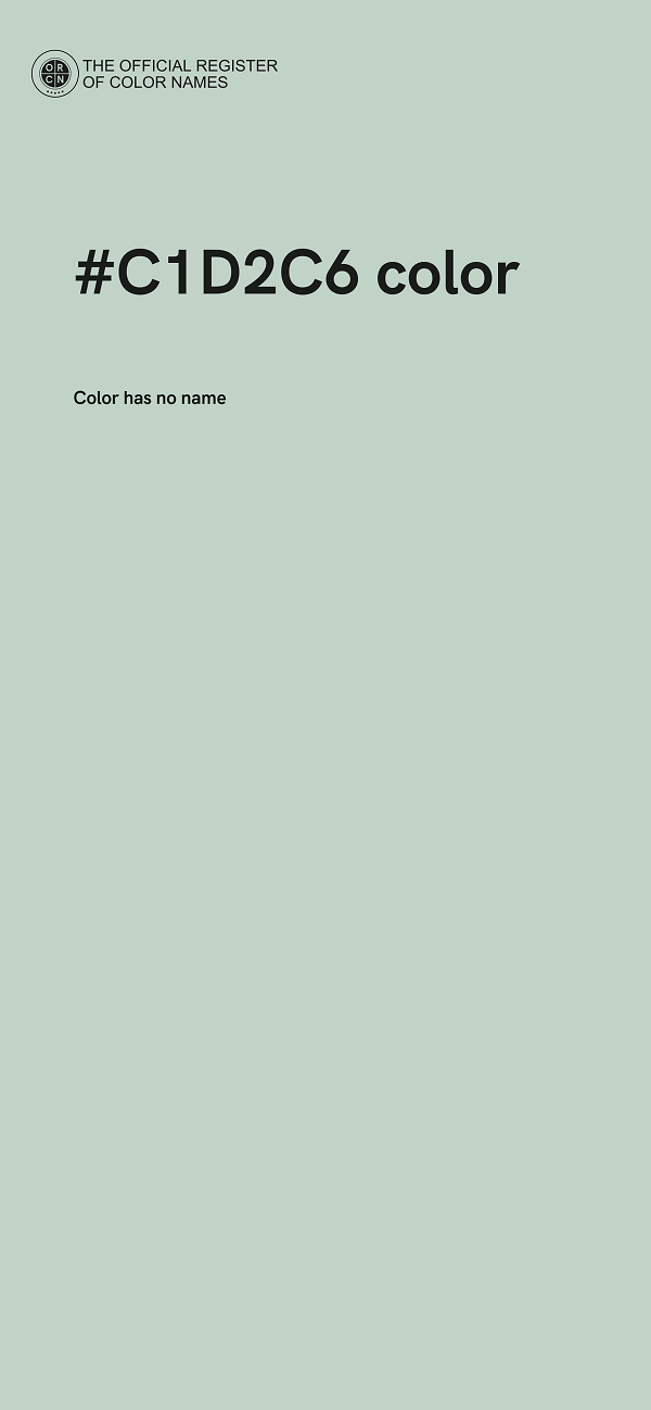 #C1D2C6 color image