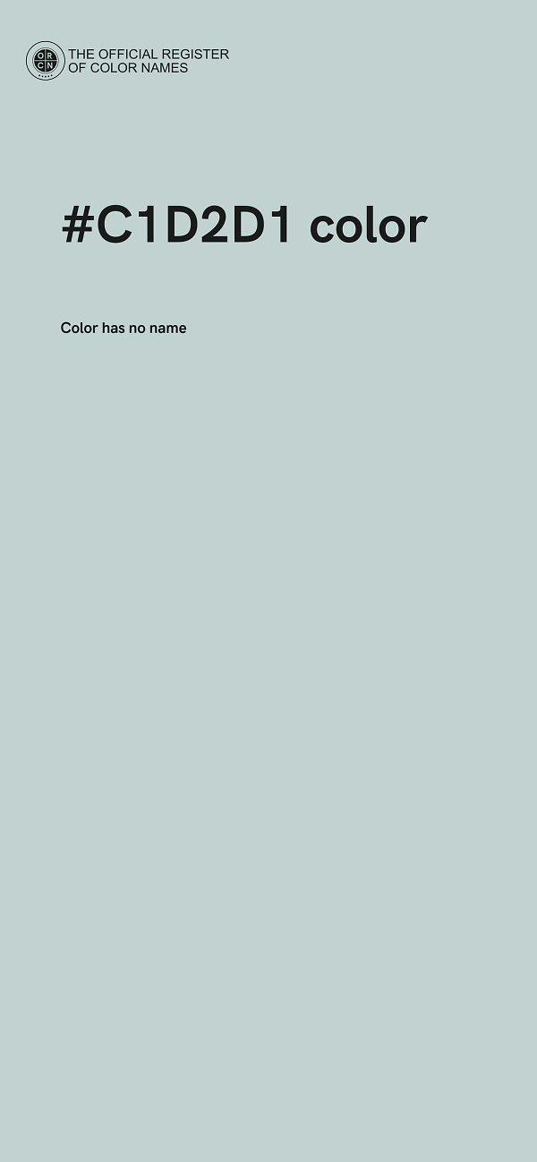 #C1D2D1 color image