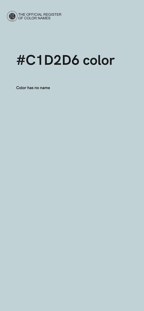 #C1D2D6 color image