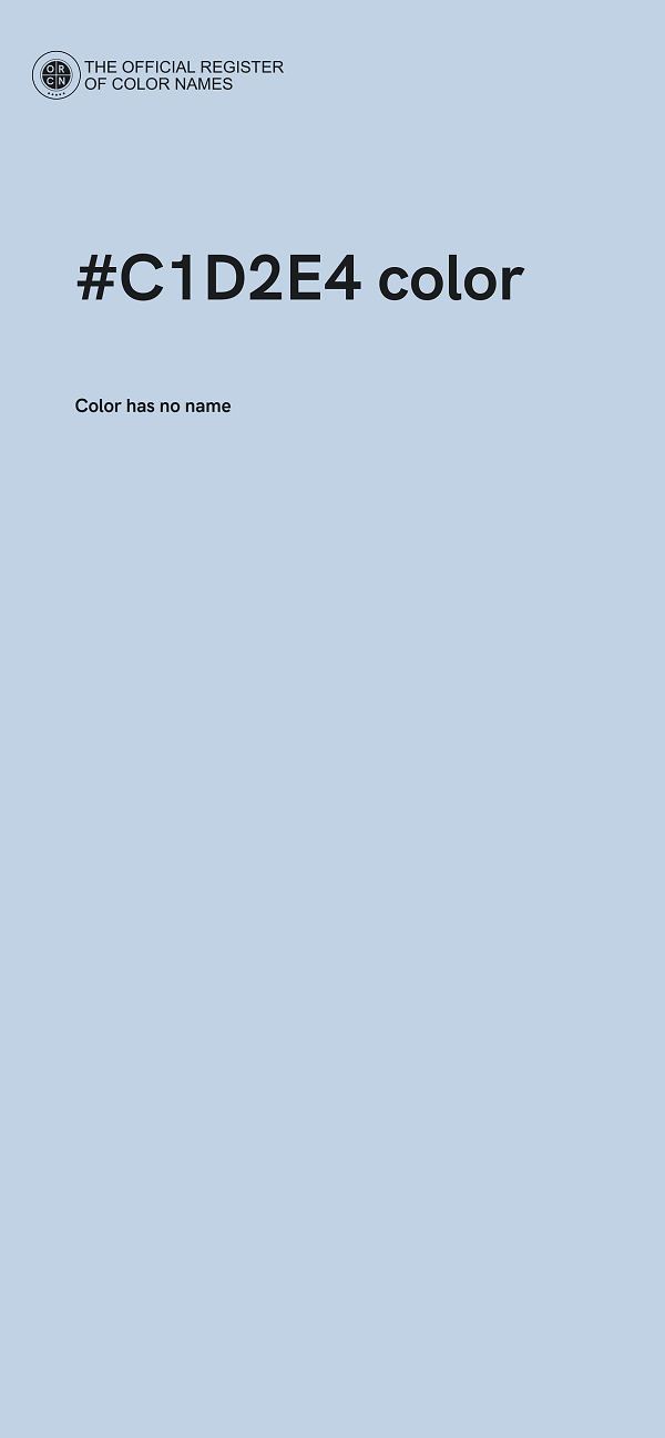 #C1D2E4 color image