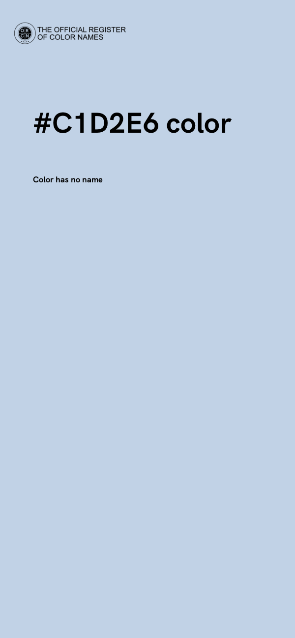 #C1D2E6 color image