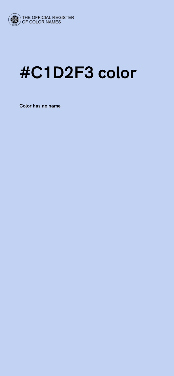 #C1D2F3 color image