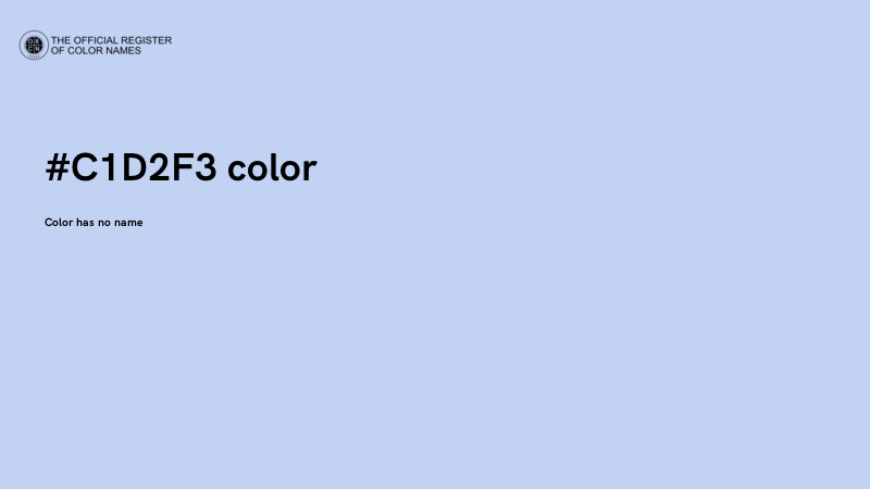 #C1D2F3 color image