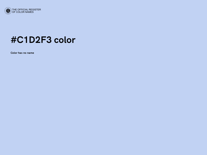 #C1D2F3 color image