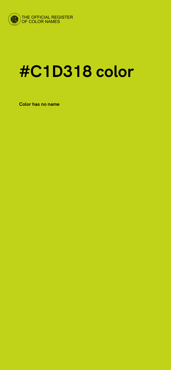 #C1D318 color image