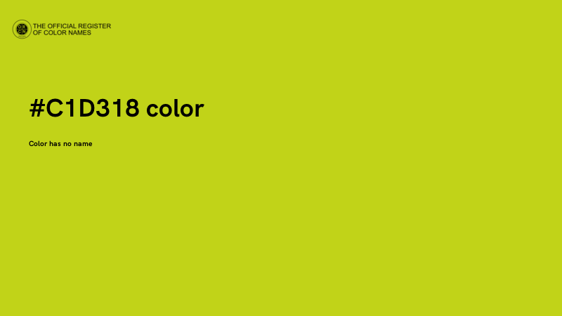 #C1D318 color image