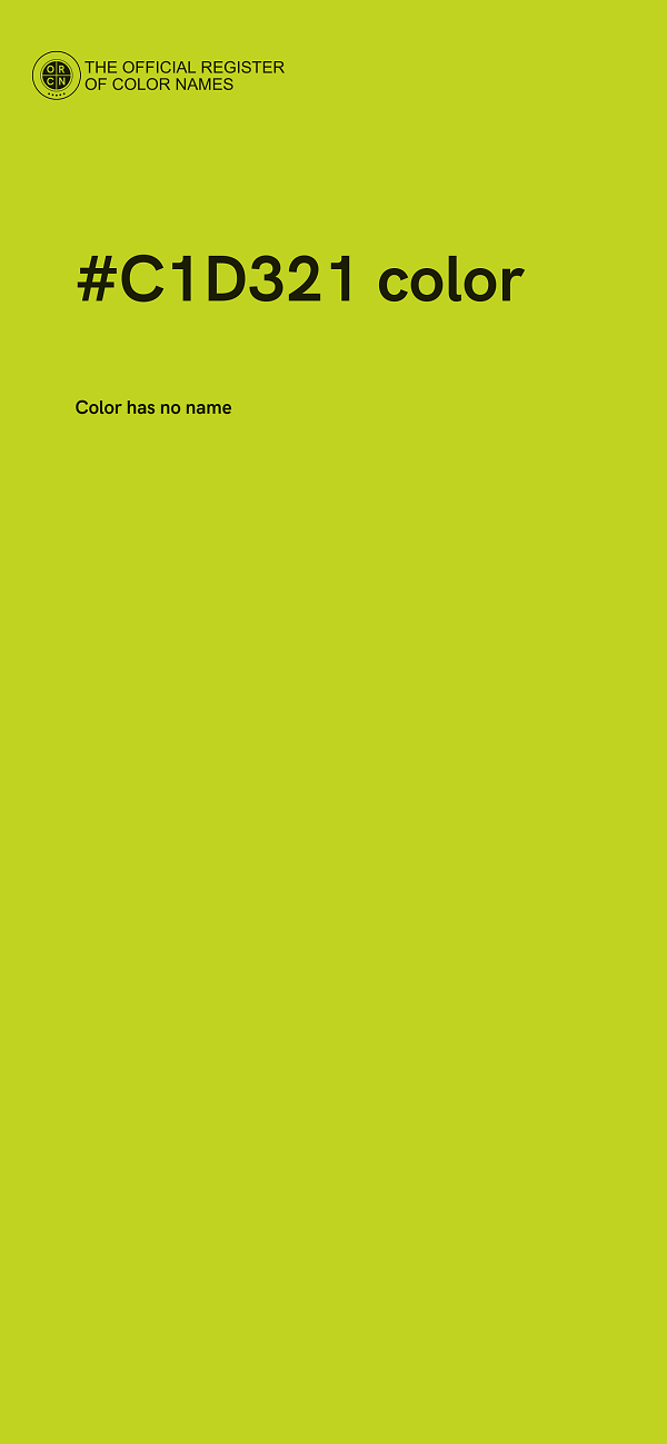 #C1D321 color image