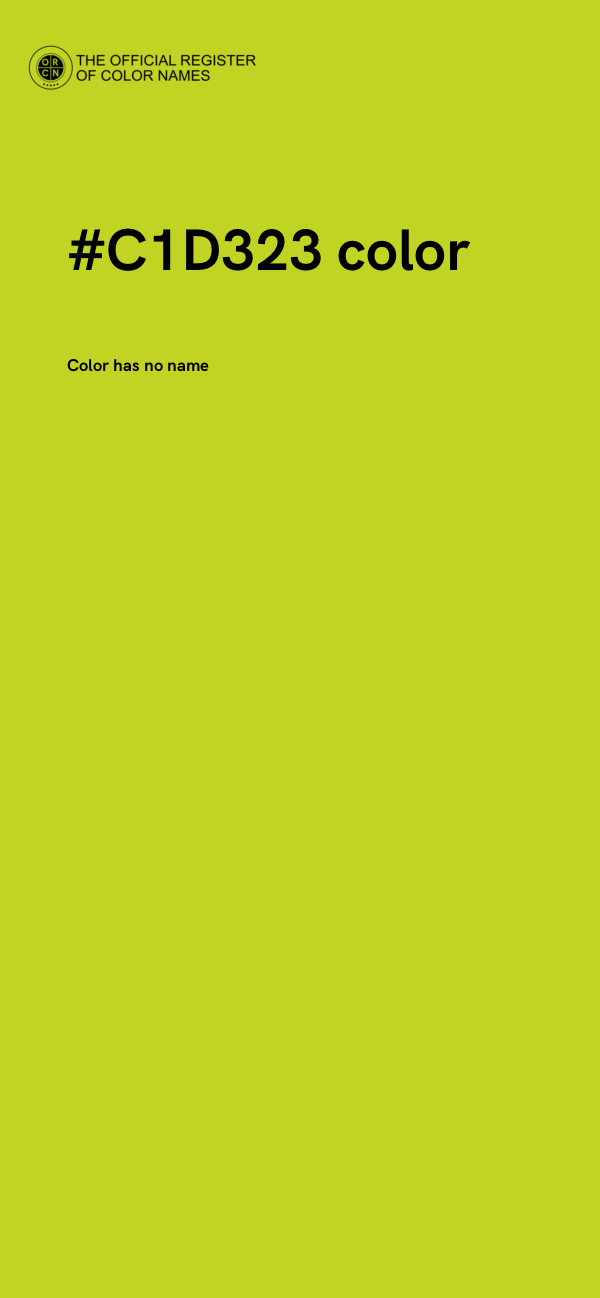 #C1D323 color image