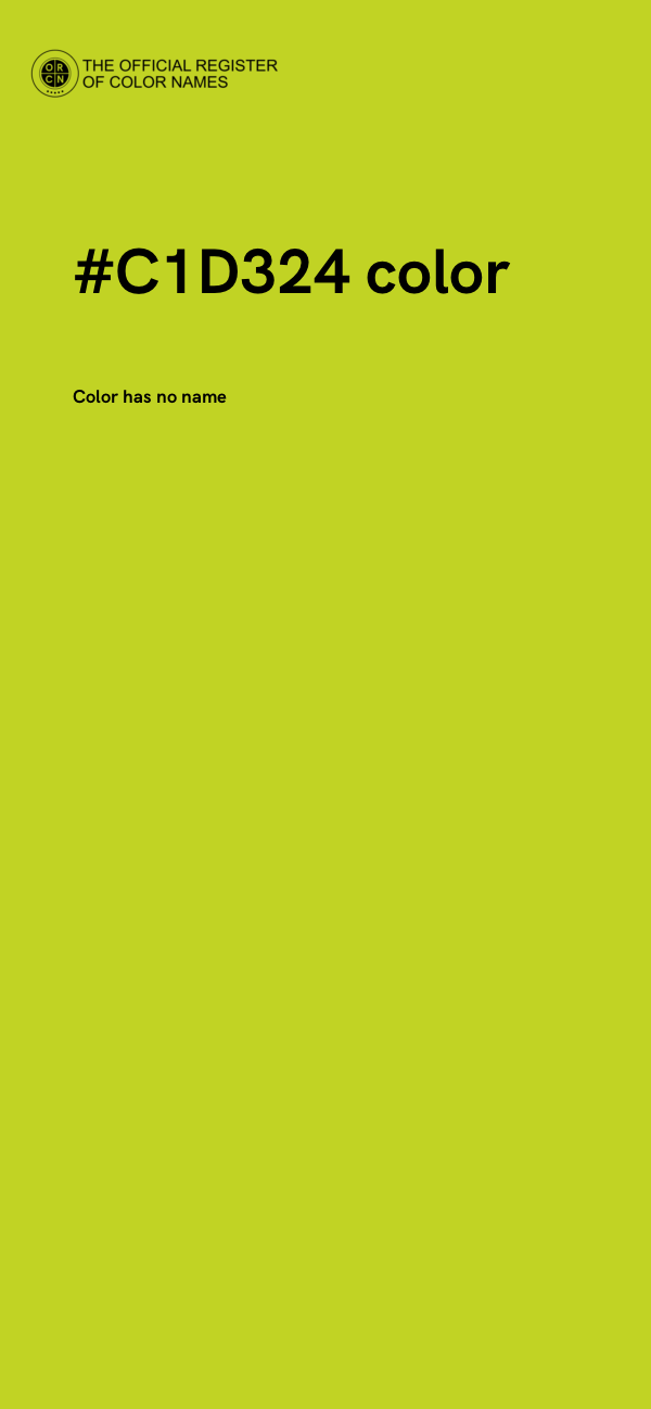 #C1D324 color image