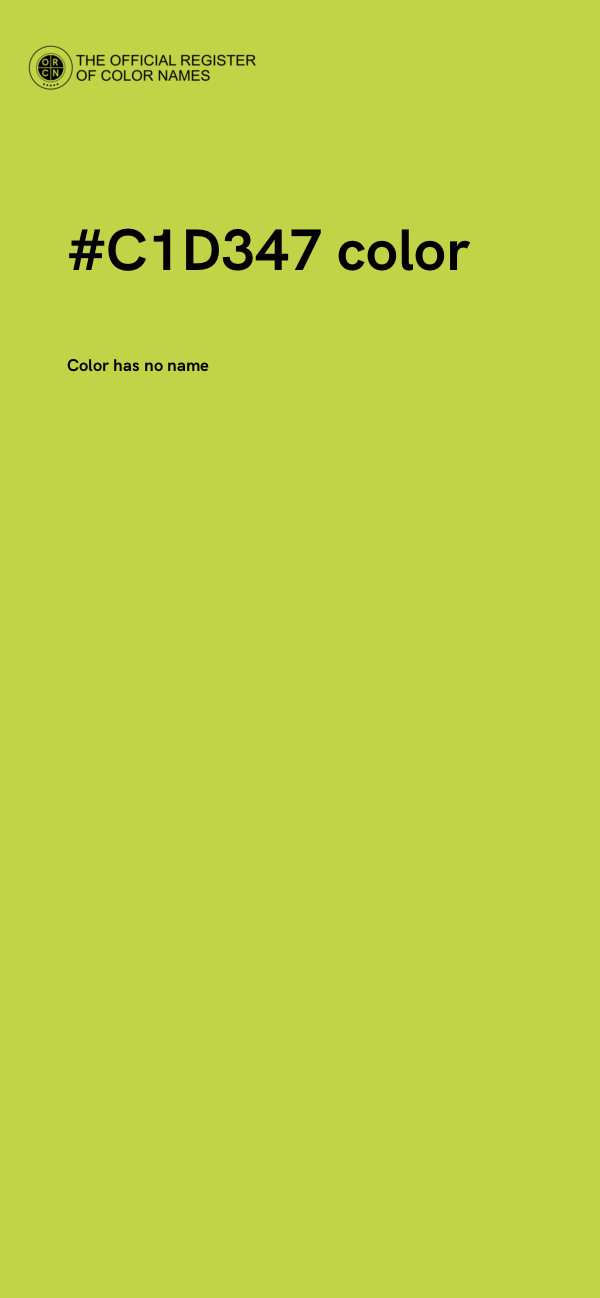 #C1D347 color image
