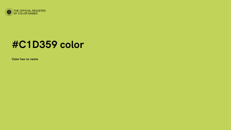 #C1D359 color image