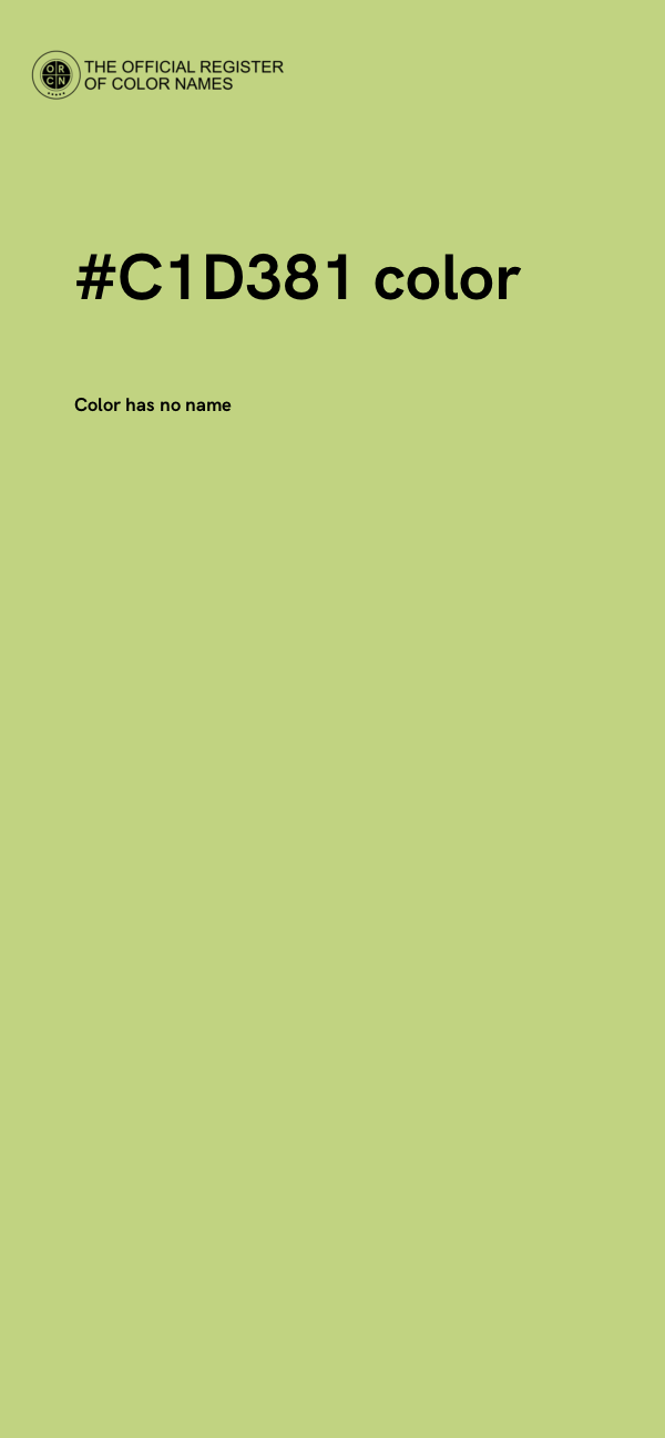 #C1D381 color image