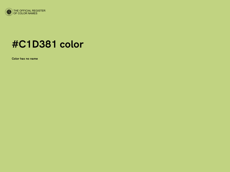 #C1D381 color image