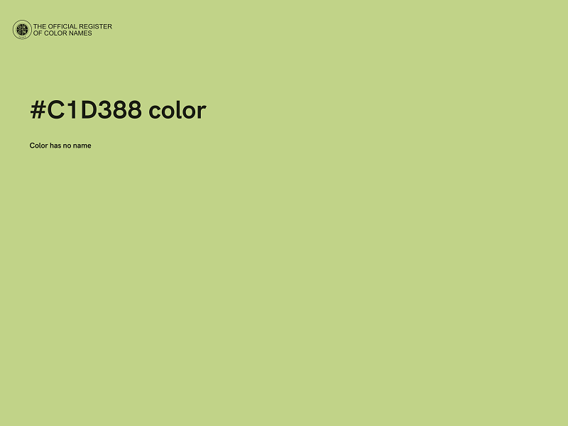 #C1D388 color image