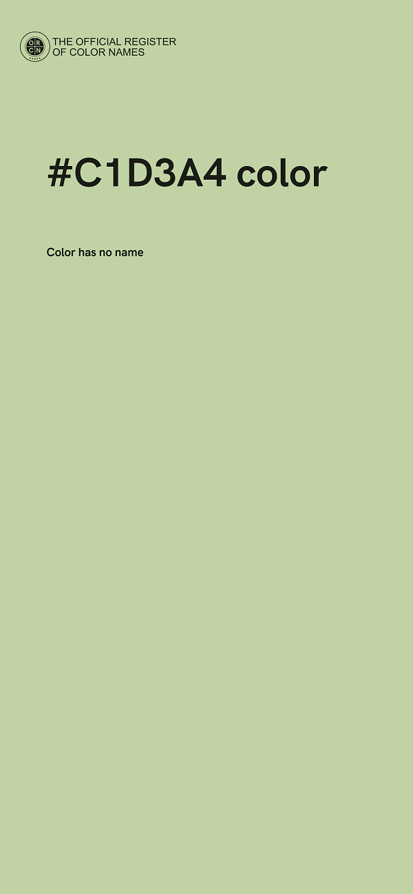 #C1D3A4 color image