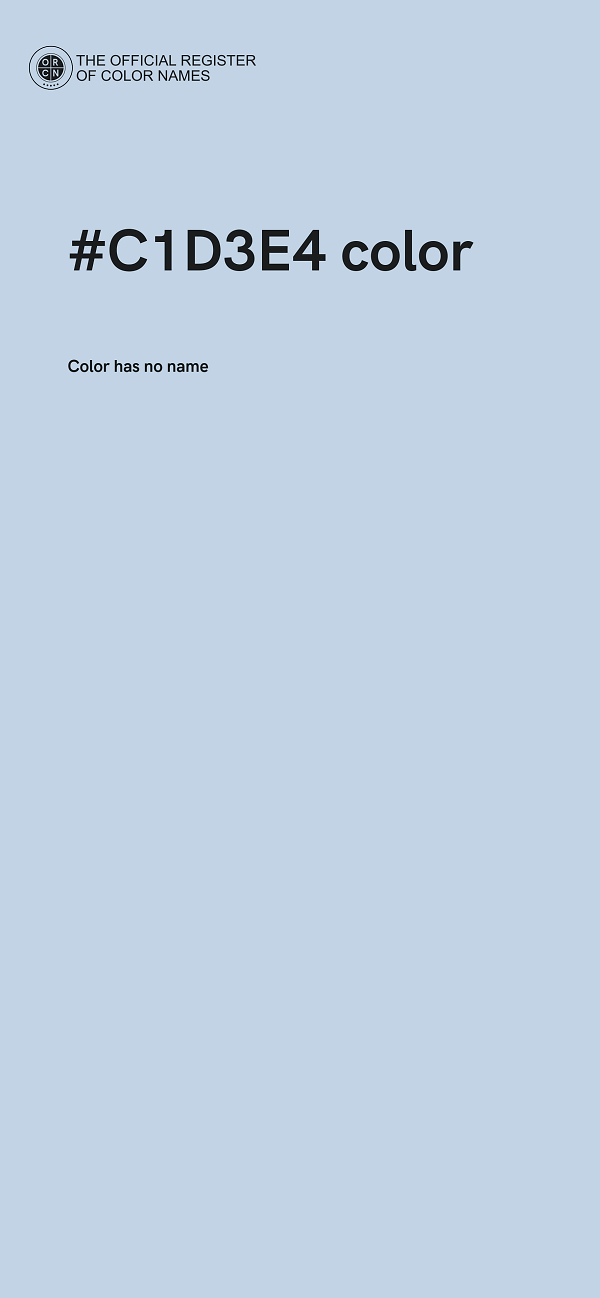 #C1D3E4 color image