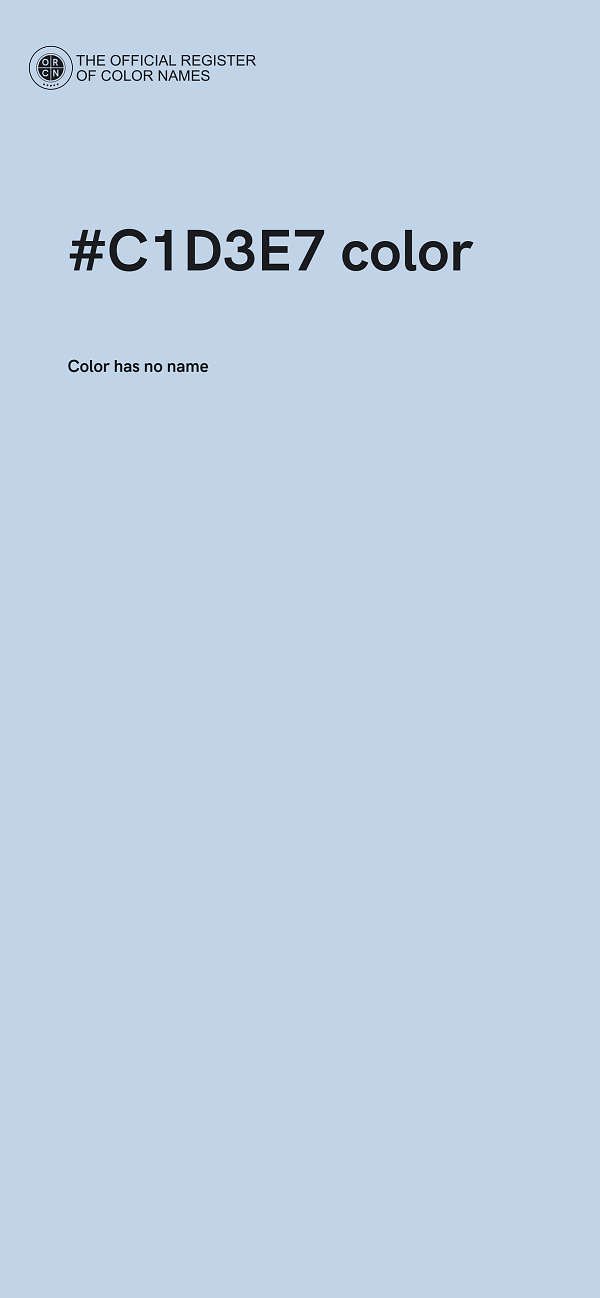 #C1D3E7 color image