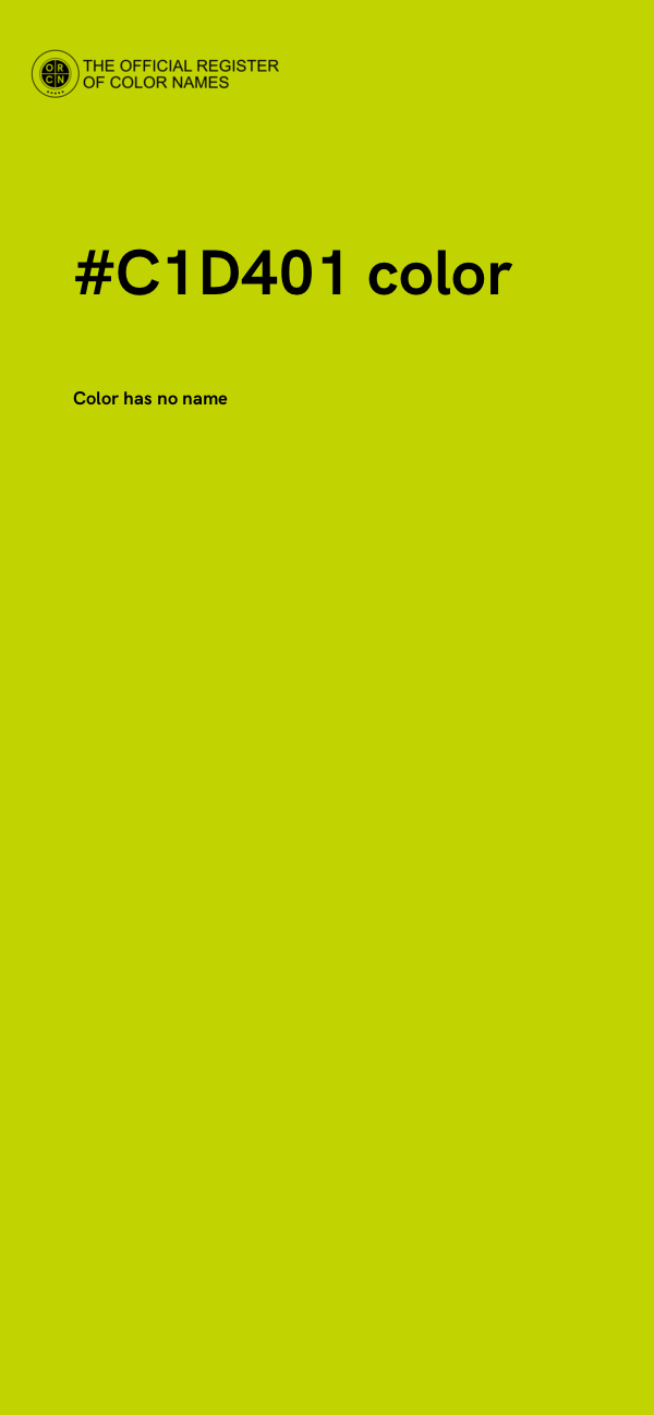 #C1D401 color image