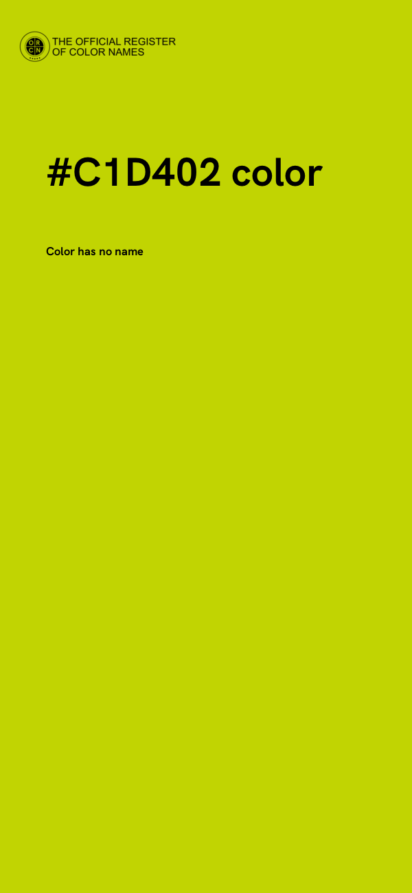 #C1D402 color image