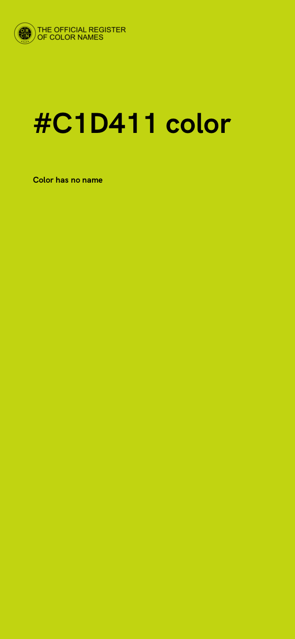 #C1D411 color image