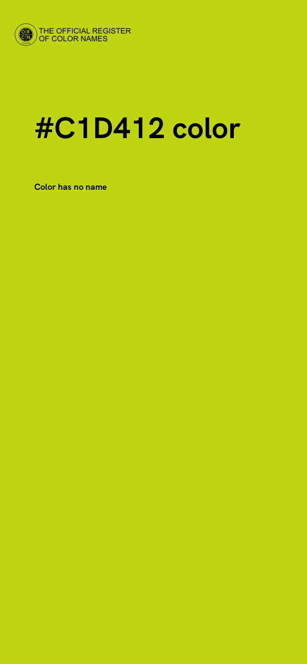 #C1D412 color image