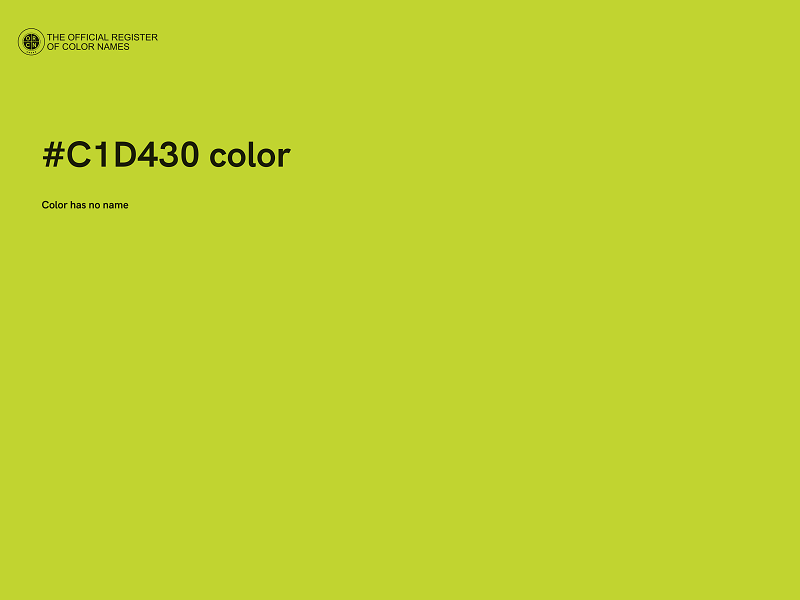 #C1D430 color image