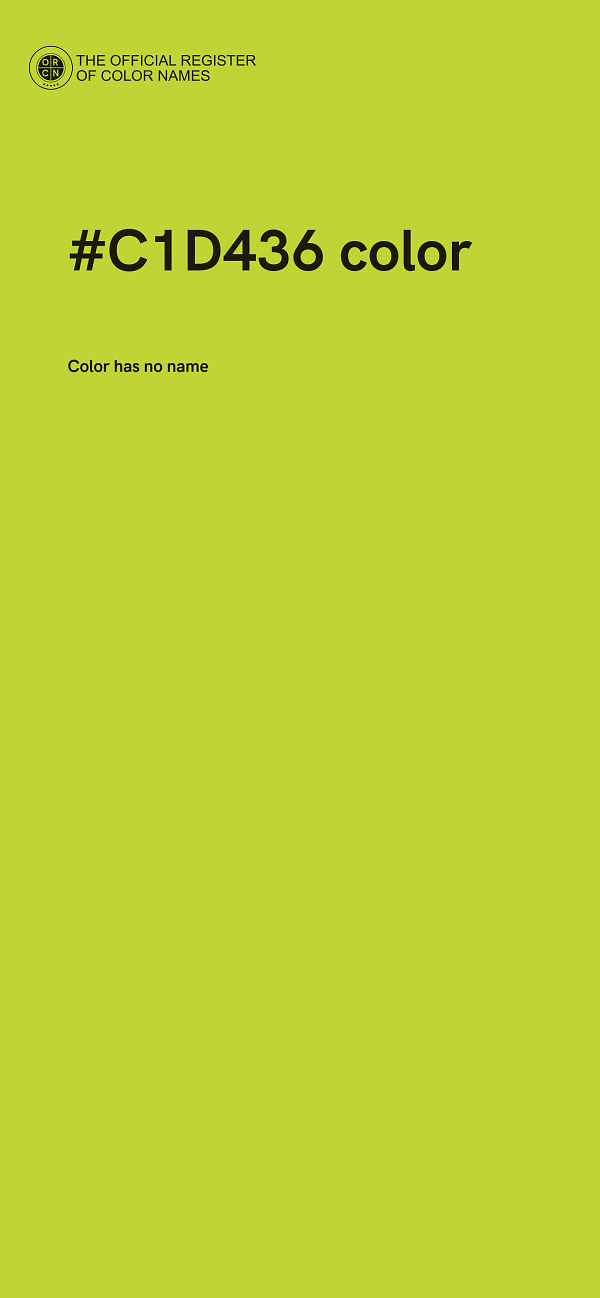 #C1D436 color image