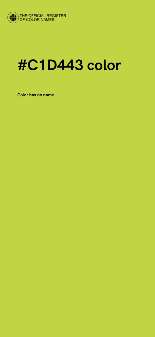 #C1D443 color image