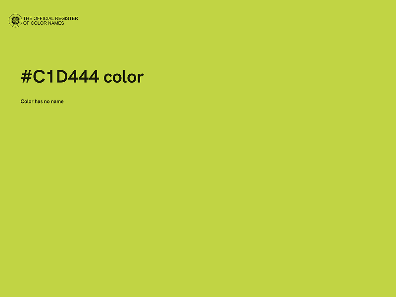#C1D444 color image