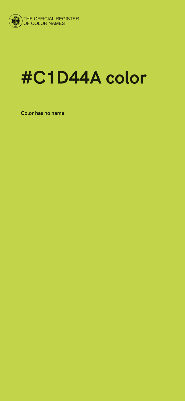 #C1D44A color image