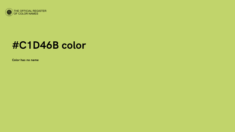 #C1D46B color image