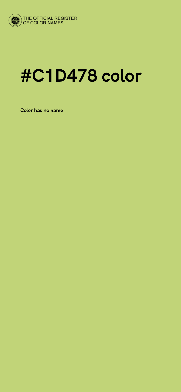 #C1D478 color image