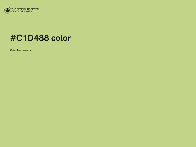 #C1D488 color image