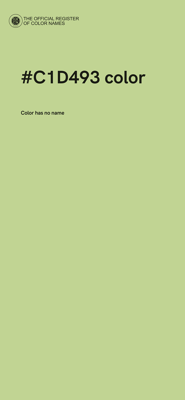#C1D493 color image