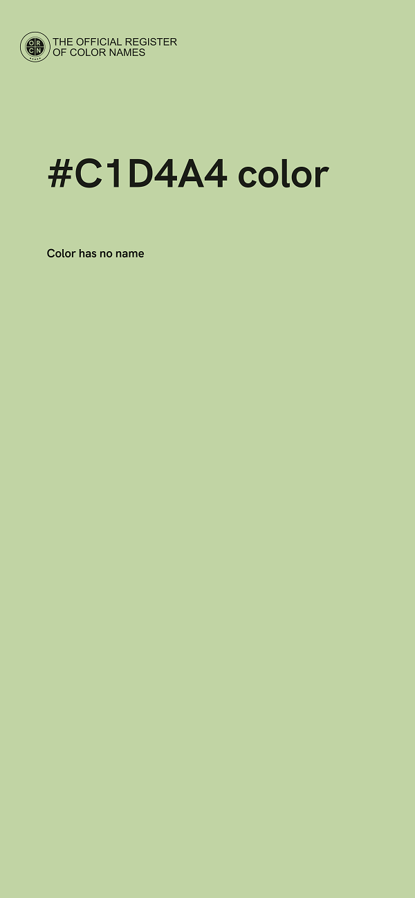 #C1D4A4 color image