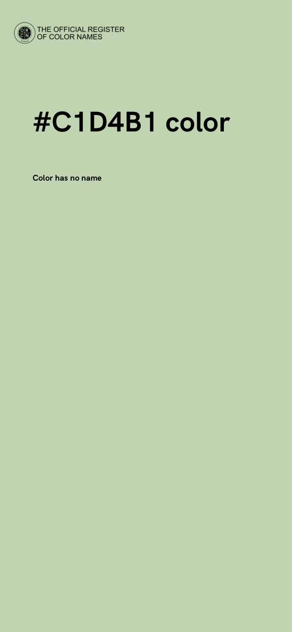 #C1D4B1 color image