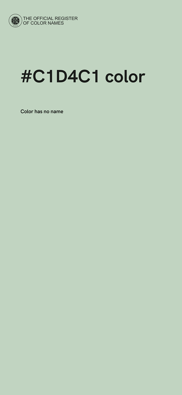 #C1D4C1 color image