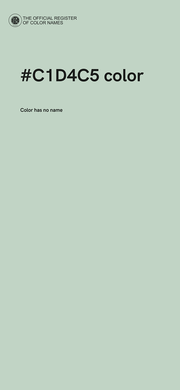 #C1D4C5 color image
