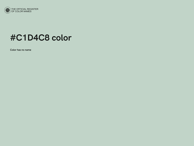#C1D4C8 color image