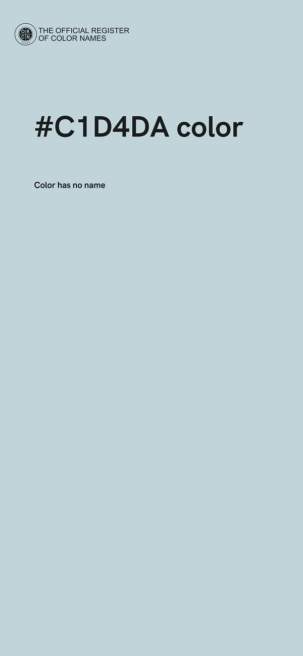 #C1D4DA color image