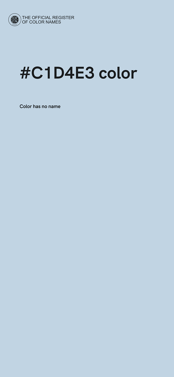 #C1D4E3 color image