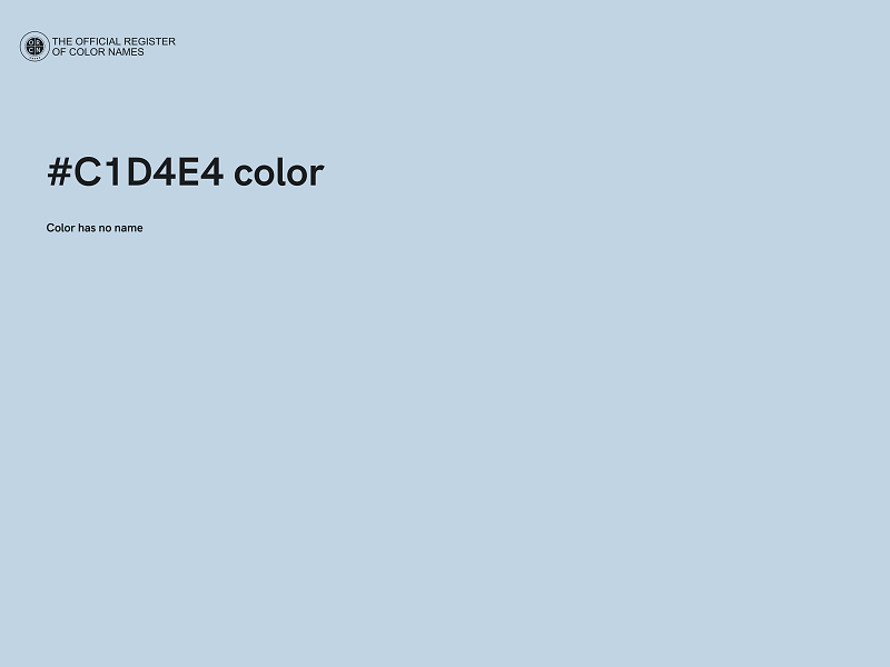 #C1D4E4 color image