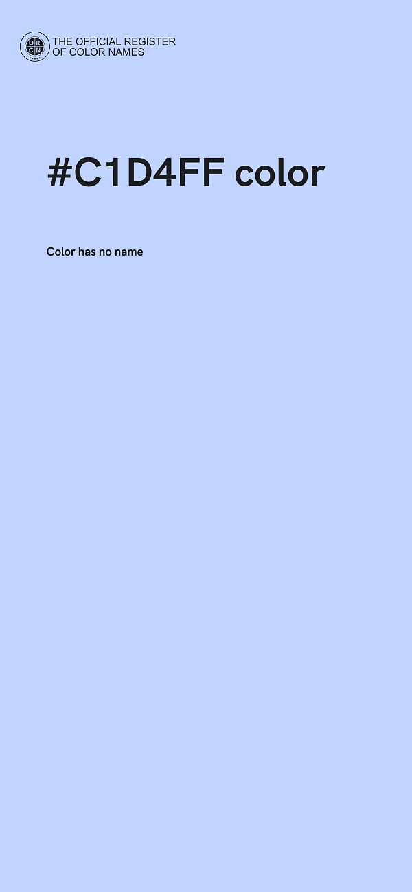 #C1D4FF color image